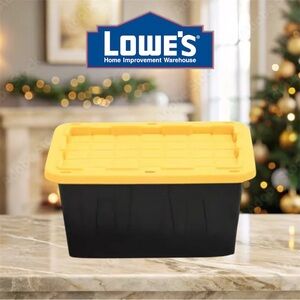 Lowe’s Project Source Teeny Commander Mini Tote with Yellow Lid (1 ct) Brand New